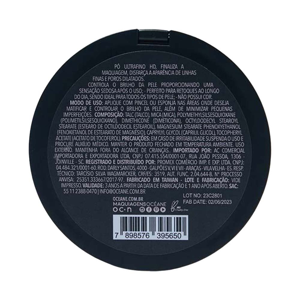 Pó Translúcido Océane - Retouch My Glam Edition Translúcido 5