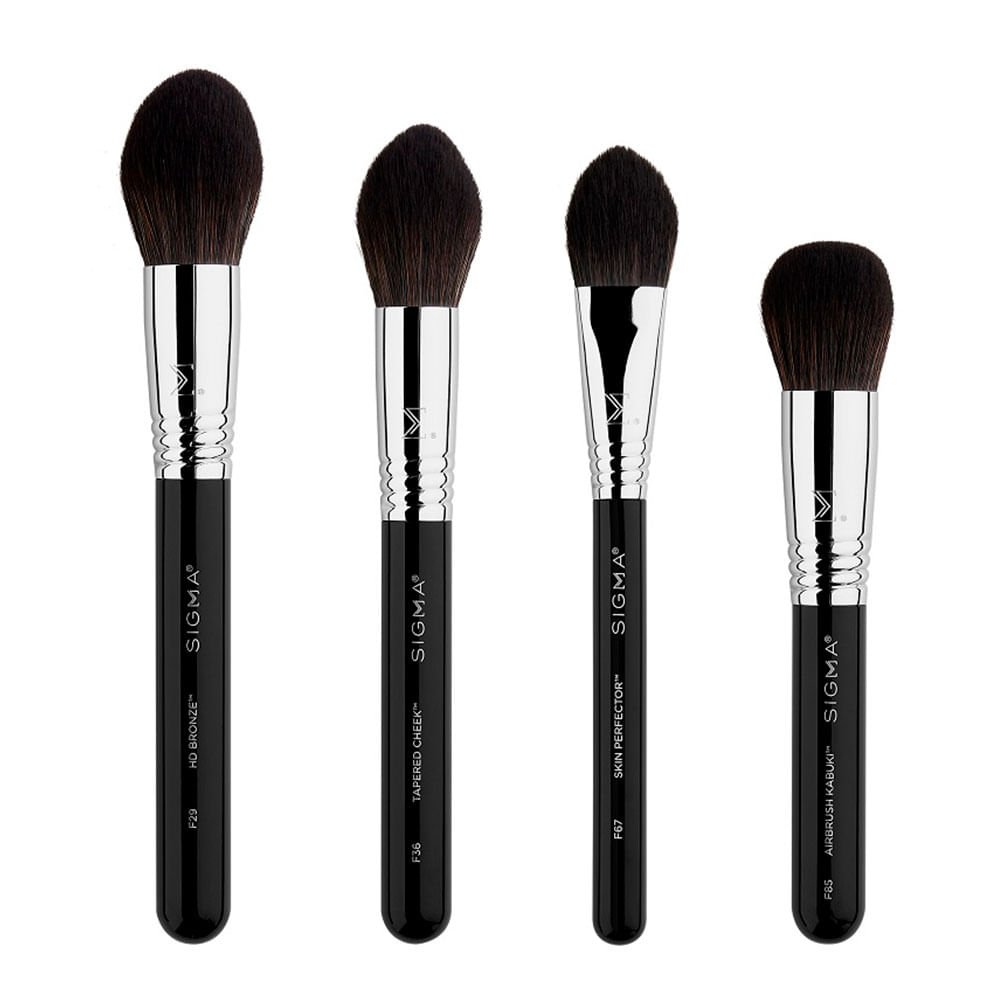 Sigma Beauty Studio Brush Set Kit – 4 Pincéis de Maquiagem Preto 2