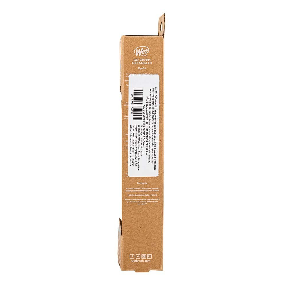 Escova De Cabelo Wetbrush Go Green Biodegradavel ÚNICO 7