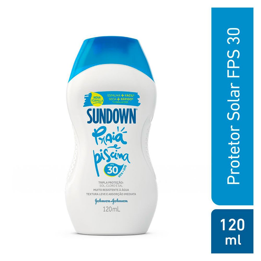 Protetor Solar Sundown Praia e Piscina FPS30 120ml 2