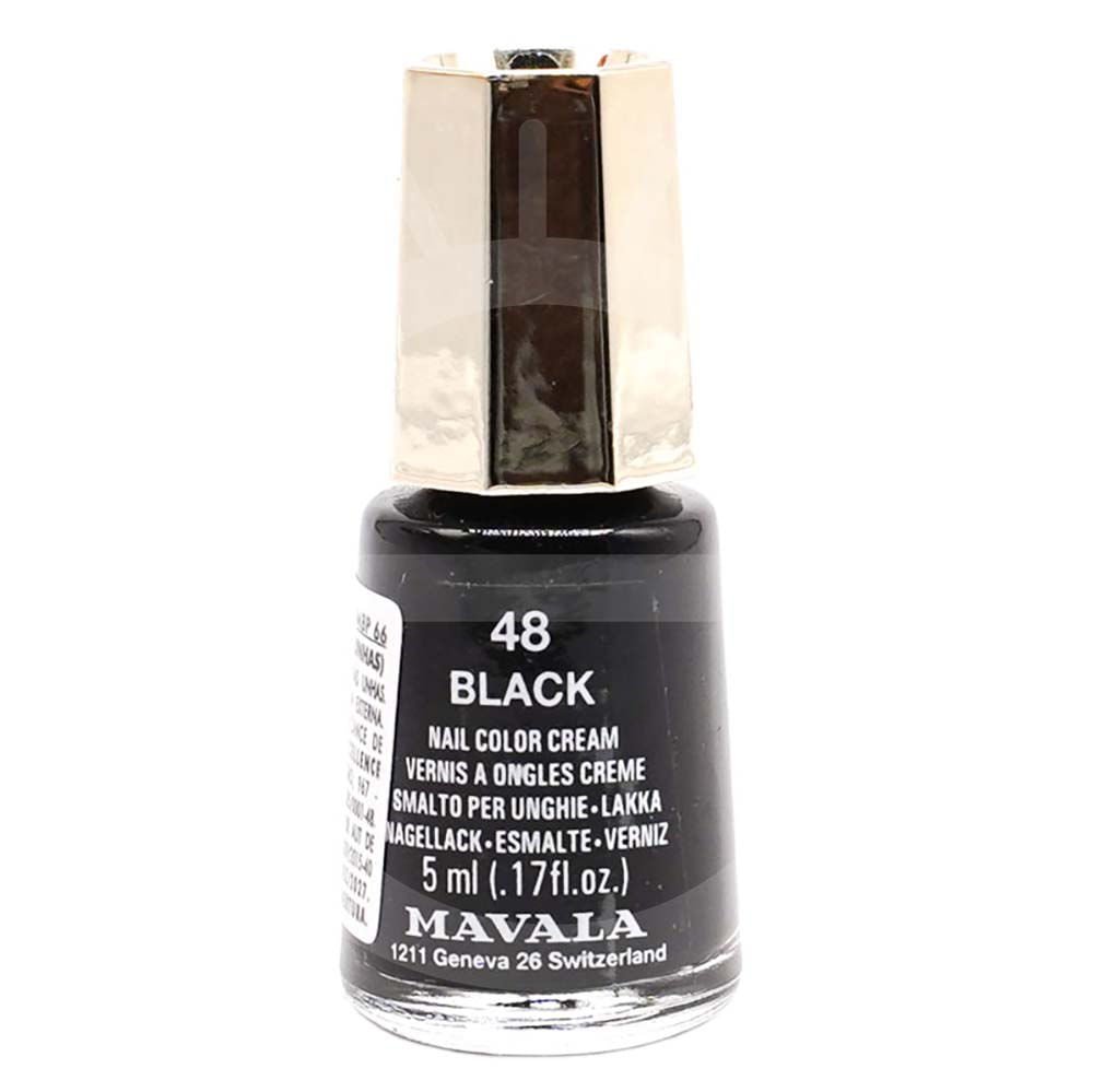 Esmalte Cremoso Mavala Mini Color 5ml Tons Variados 48 - Black 4