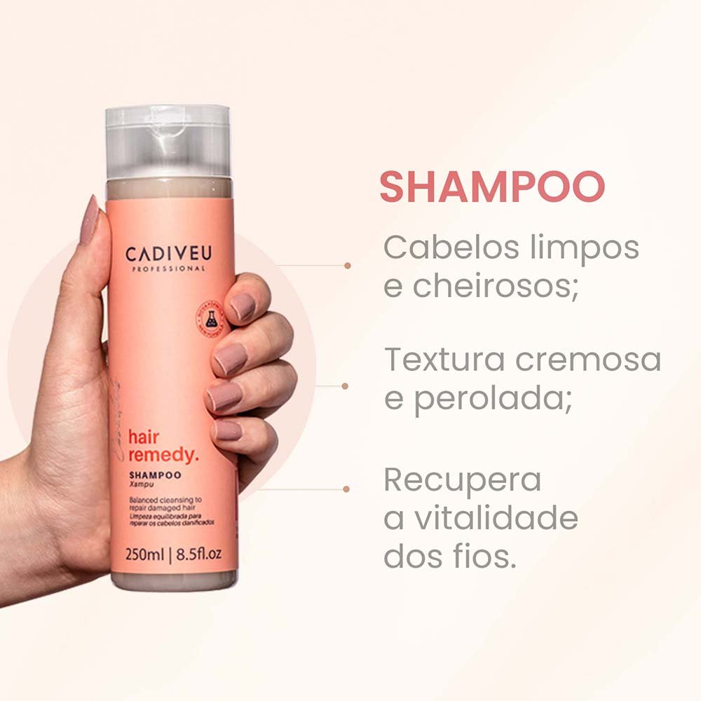 Cadiveu Hair Remedy  - Shampoo 250ml 4