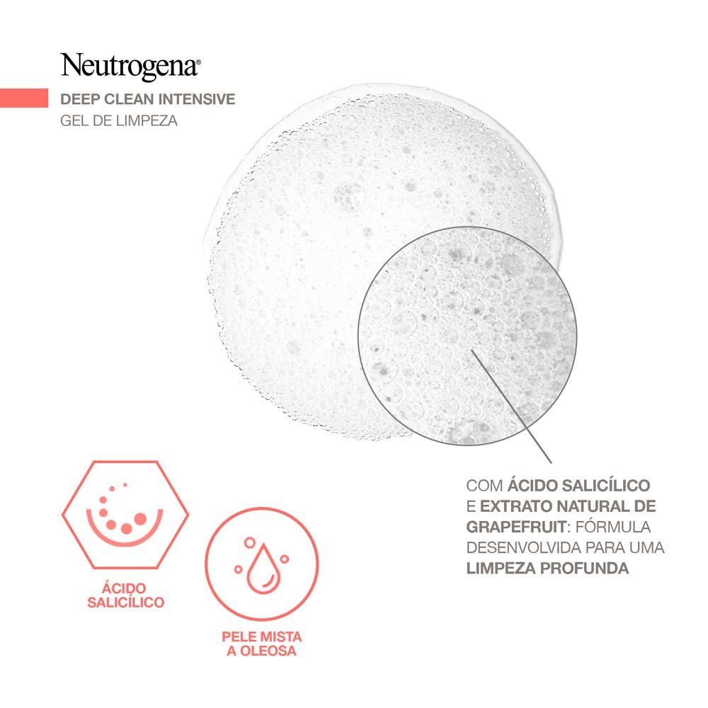 Sabonete Facial Neutrogena Deep Clean Gel Grapefruit 150g 6