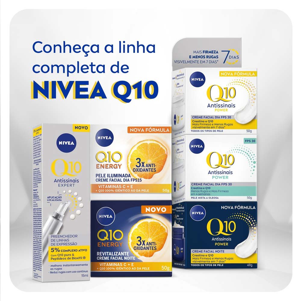 NIVEA Creme Facial Antissinais Q10 Power Noite 50g 8