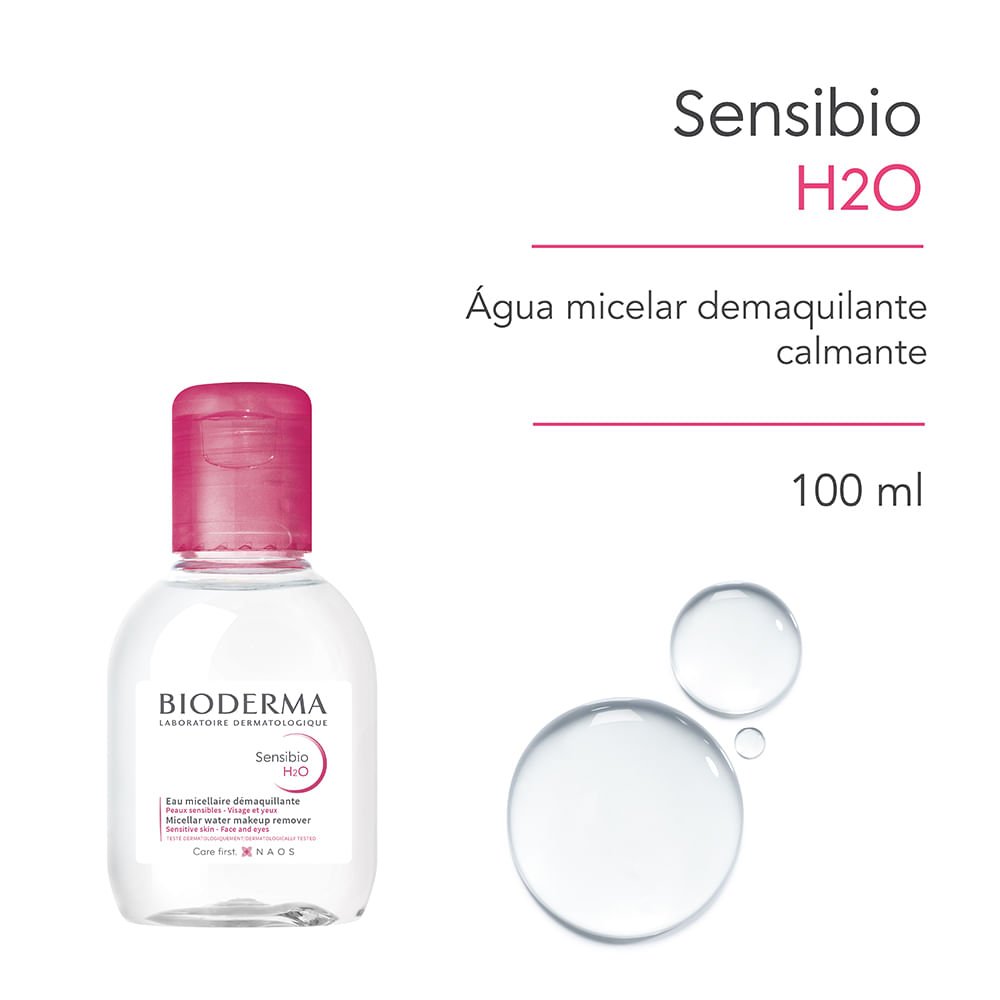 Água Micelar Calmante Bioderma Sensibio H2O 100ml 2