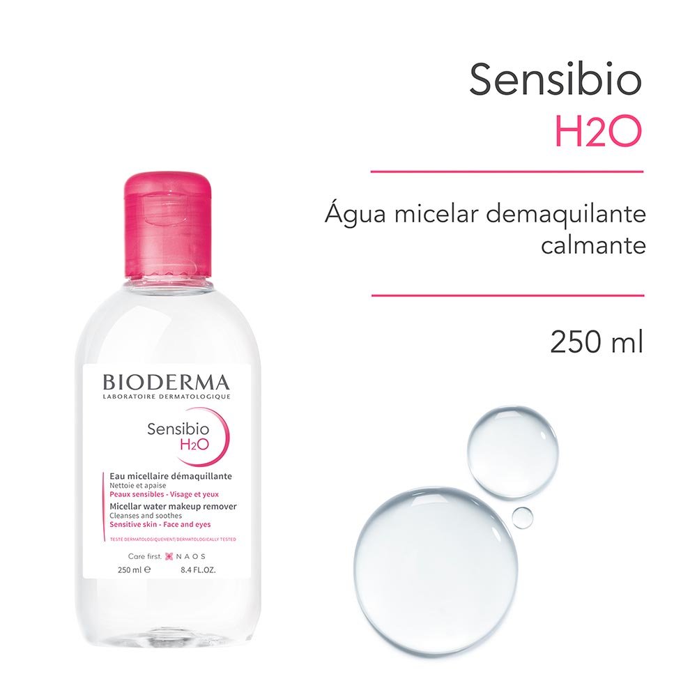Água Micelar Calmante Bioderma Sensibio H2O 250ml 2
