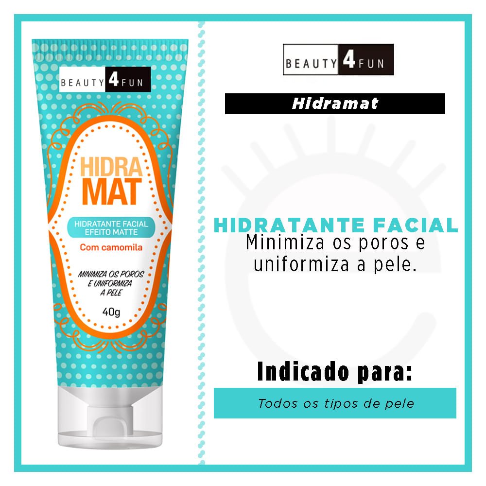 Hidratante Facial Beauty 4 Fun - Hidramat 40g 2
