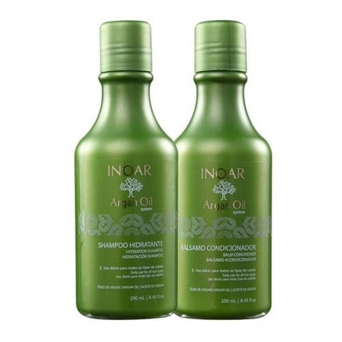 Kit Shampoo + Condicionador Inoar Duo Argan Oil System ÚNICO 2