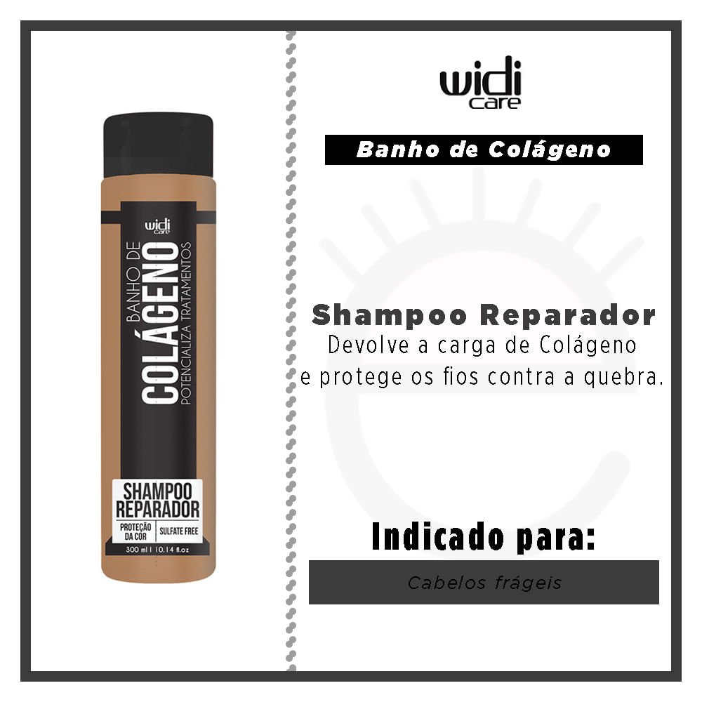 Widi Care Banho de Colágeno Shampoo 300ml 2