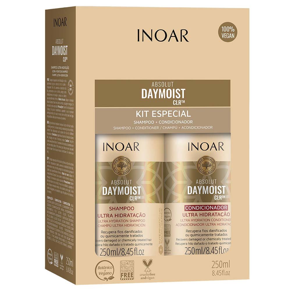 Inoar Absolut Daymoist CLR Kit - Shampoo + Condicionador ÚNICO 2