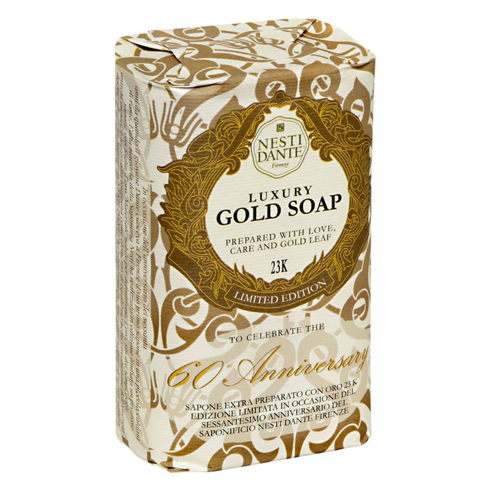 Luxury Gold Soap 60 Aniversary Nesti Dante - Sabonete em Barra 250g 4