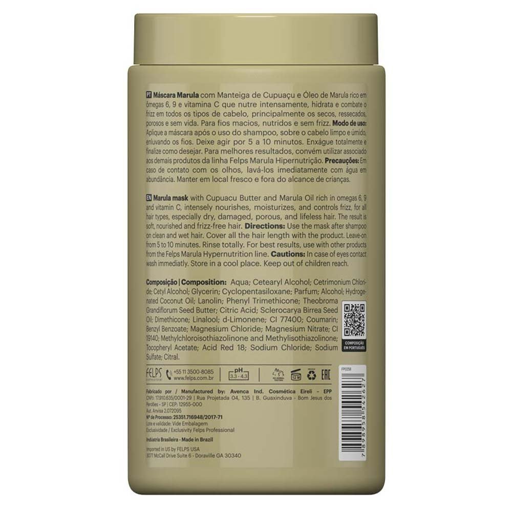 Felps Xmix Marula - Máscara de Hipernutrição 1Kg 2