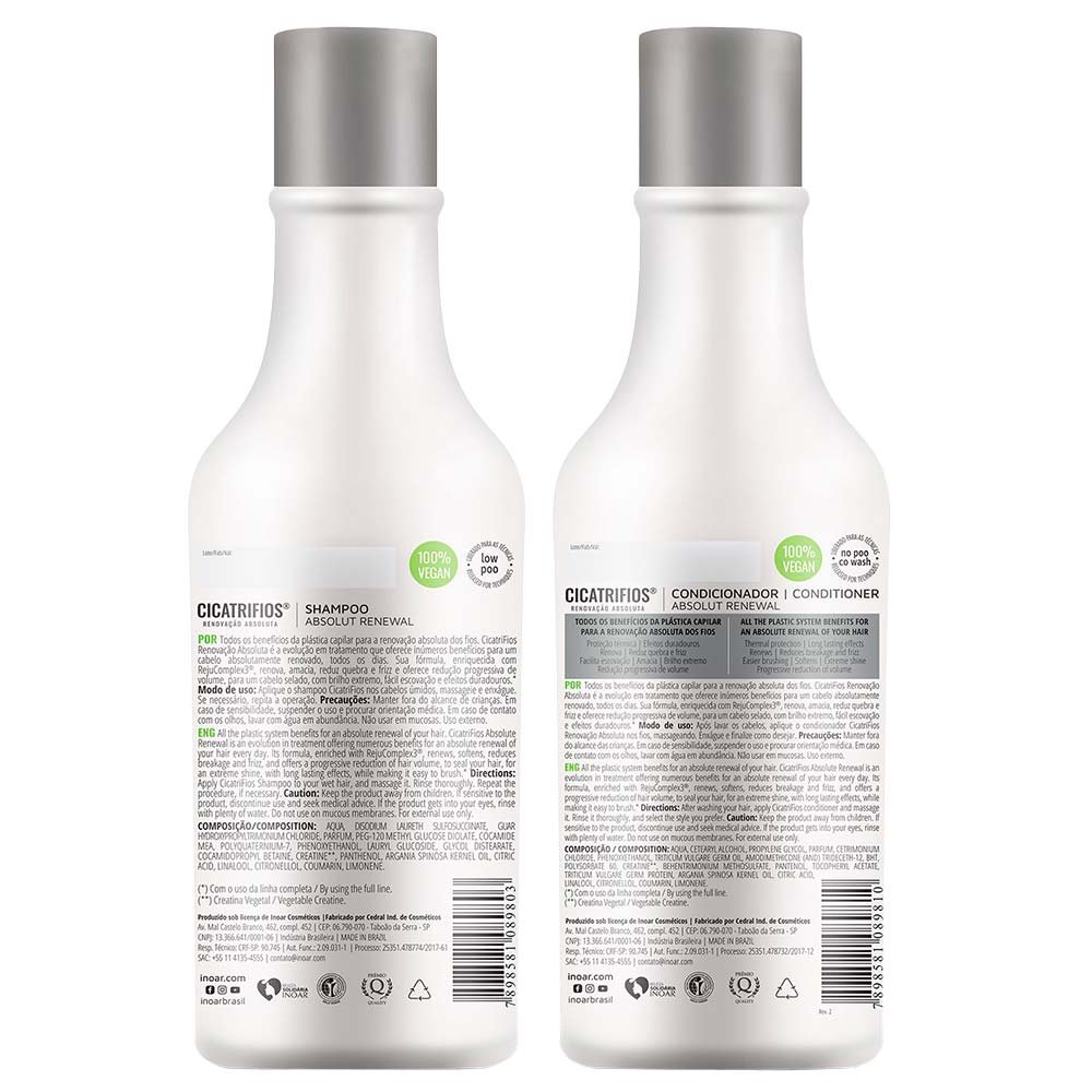 Inoar Duo Cicatrifios Kit - Shampoo + Condicionador ÚNICO 2