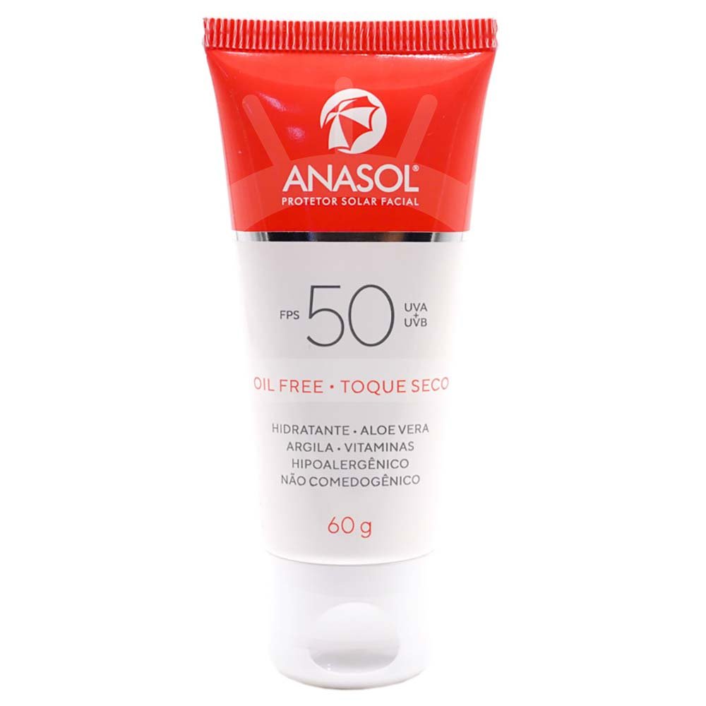 Protetor Solar Facial FPS 50 Anasol 60g 1
