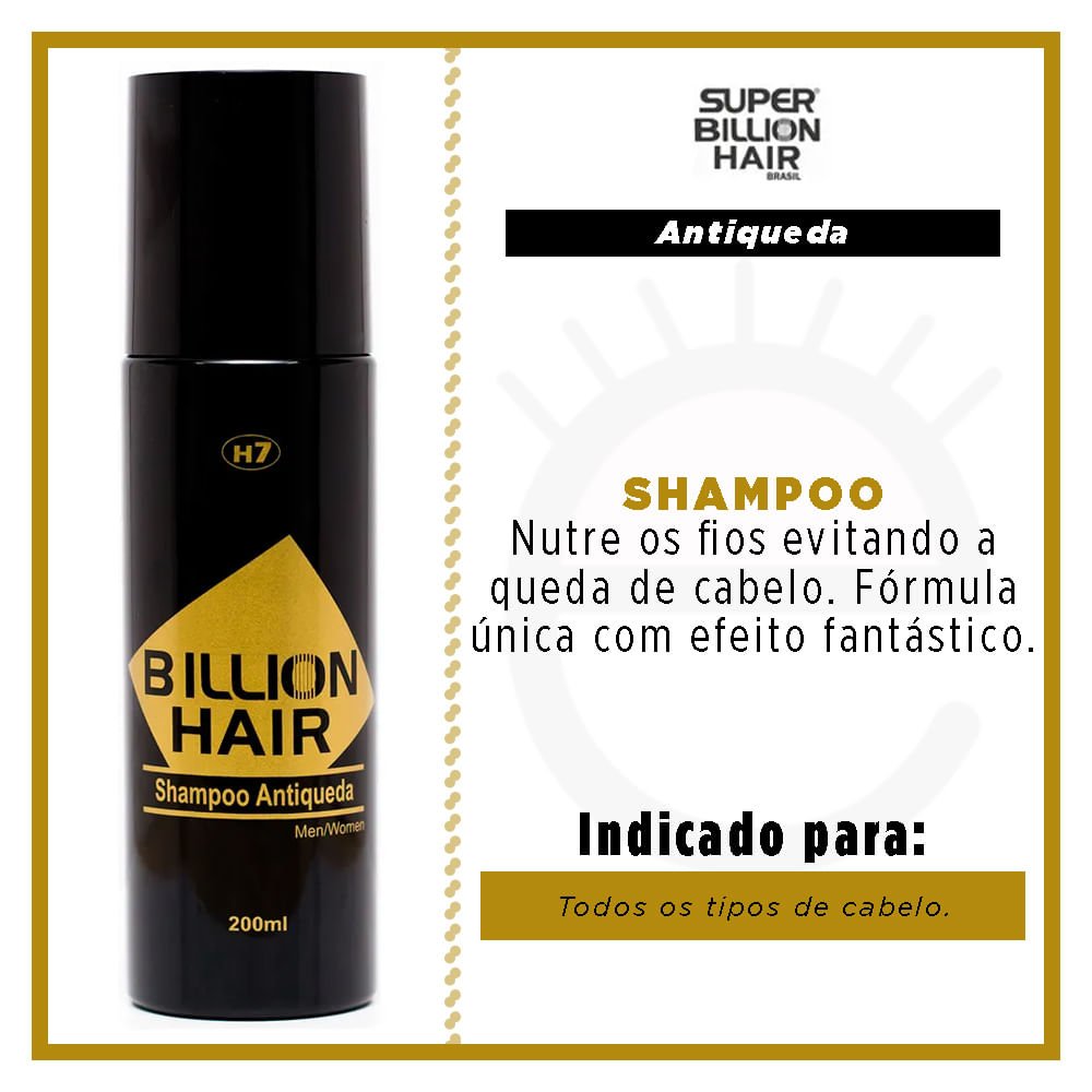 Shampoo Antiqueda Super Billion Hair 200ml 2