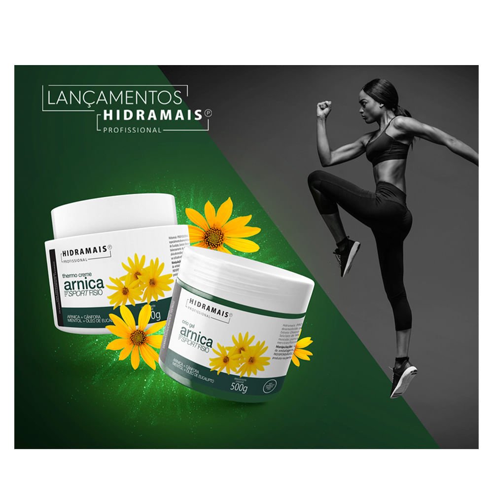 Creme de Massagem Hidramais Arnica Sport Fisio 500g 2