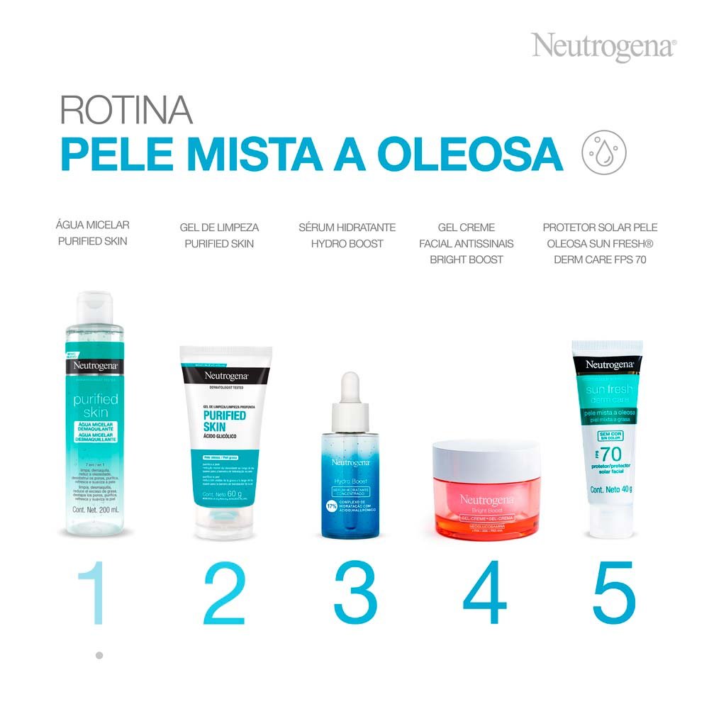 Sabonete Líquido Facial Neutrogena - Purified Skin - 60g - Nab Perfumaria