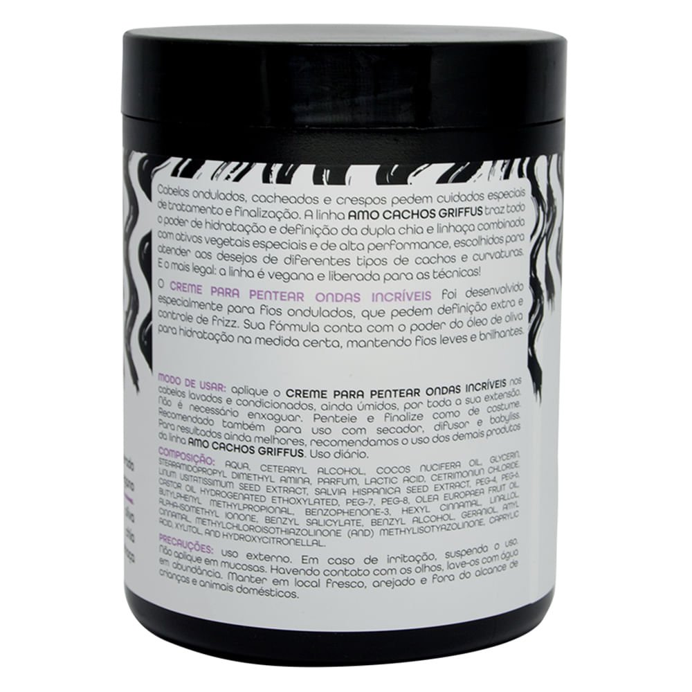 Creme para Pentear Ondas Incríveis Amo Cachos Griffus 1kg 2