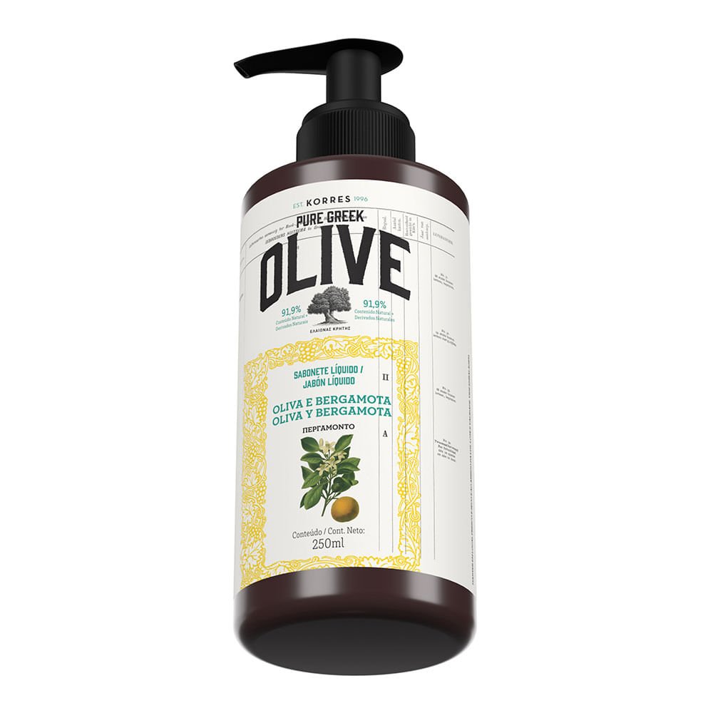 Sabonete Líquido Korres – Óleo de Oliva e Bergamota ÚNICO 2
