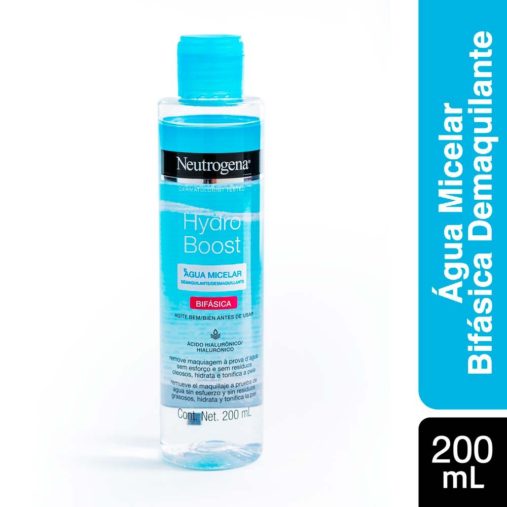 Água Micelar Bifásica Demaquilante Neutrogena Hydro Boost 200ml 2