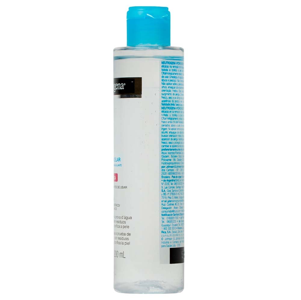 Água Micelar Bifásica Demaquilante Neutrogena Hydro Boost 200ml 3