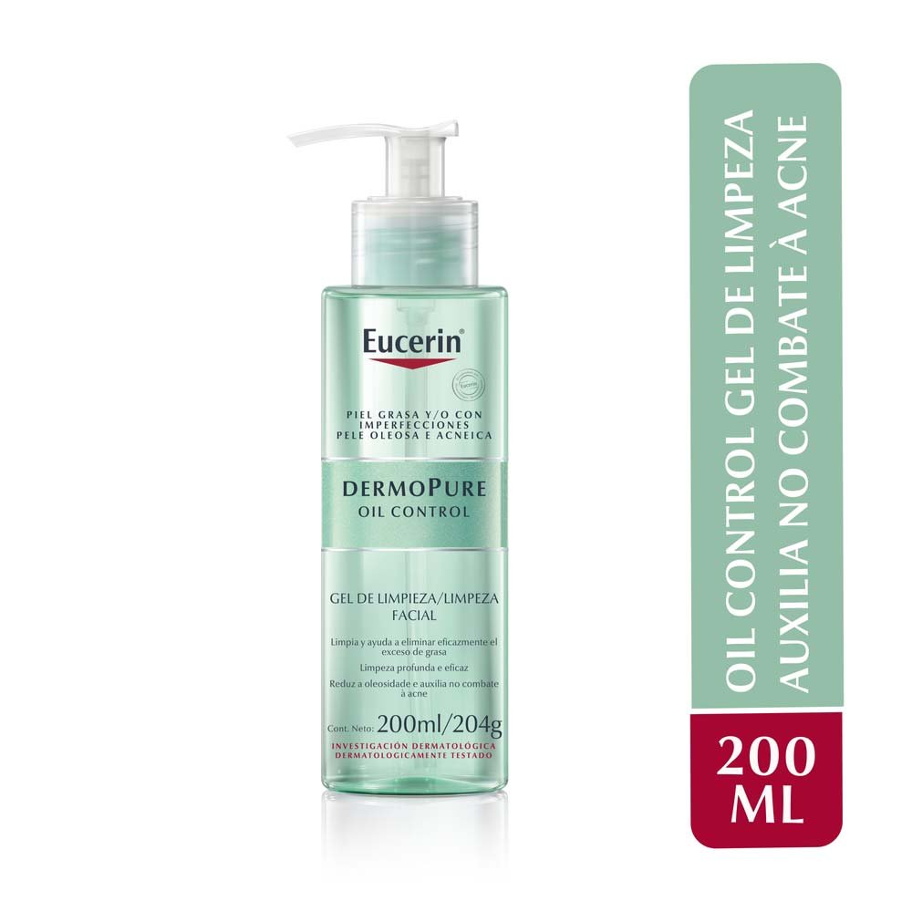 Gel de Limpeza Facial Eucerin DermoPure 200ml 2