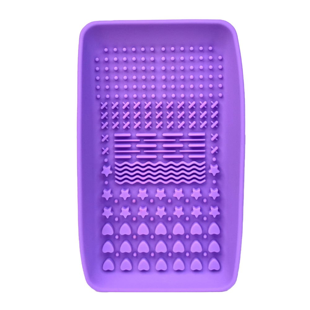 Paleta para Limpeza de Pincéis Klass Vough - Brush Cleansing Palette Roxo 1