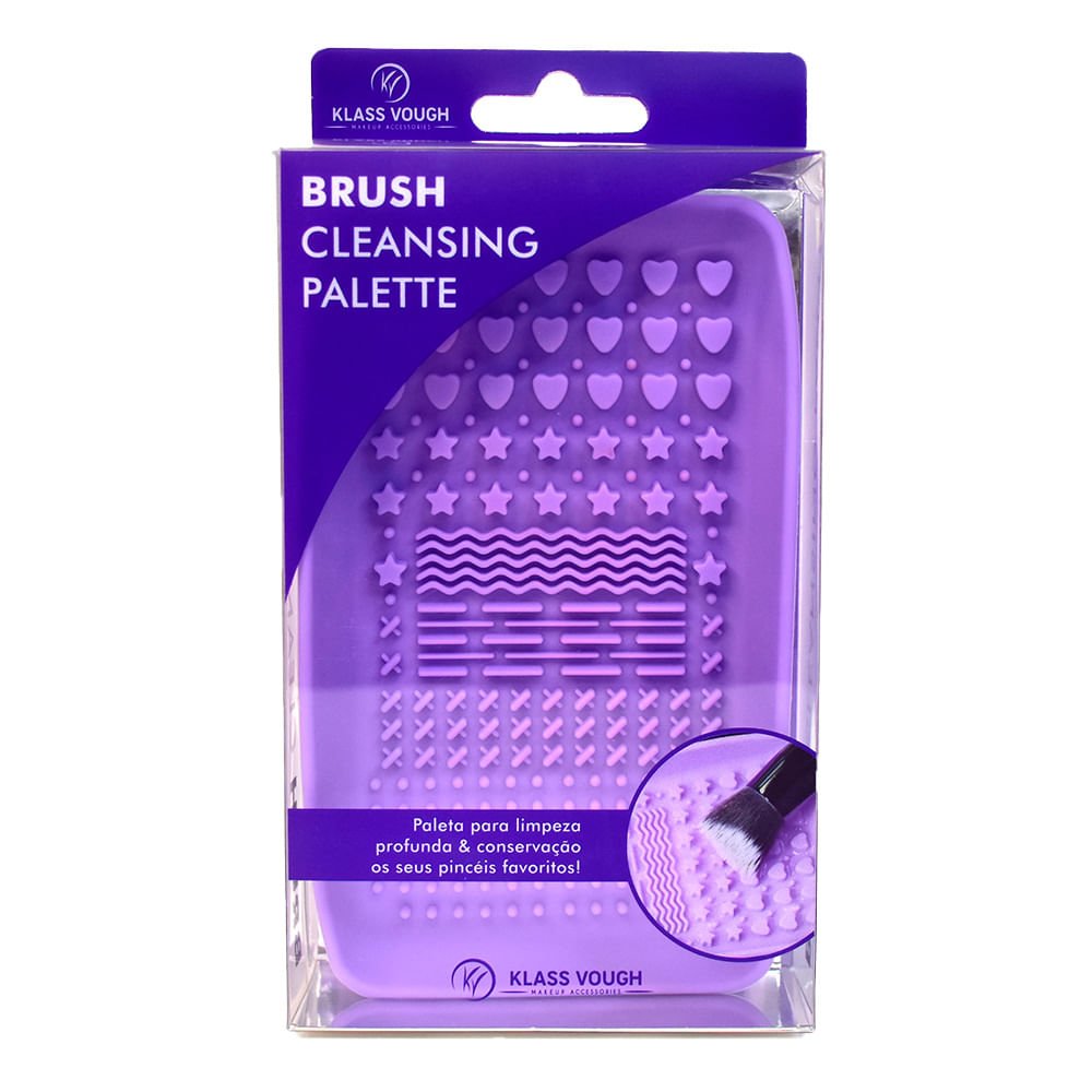 Paleta para Limpeza de Pincéis Klass Vough - Brush Cleansing Palette Roxo 3
