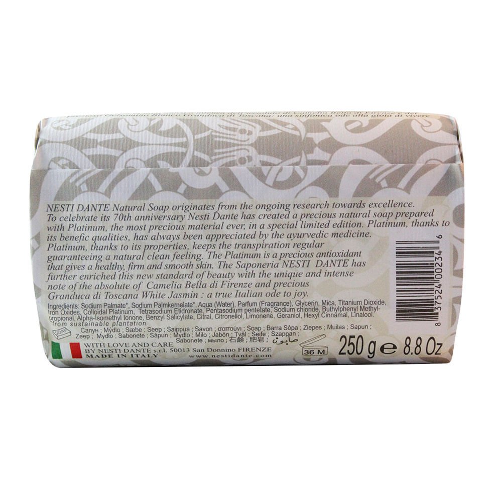Sabonete em Barra Nesti Dante - Luxury Platinum 250g 4