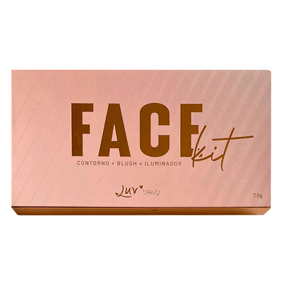 Paleta de Blush e Iluminador Luv Beauty - Face Kit 2 Multicores 1