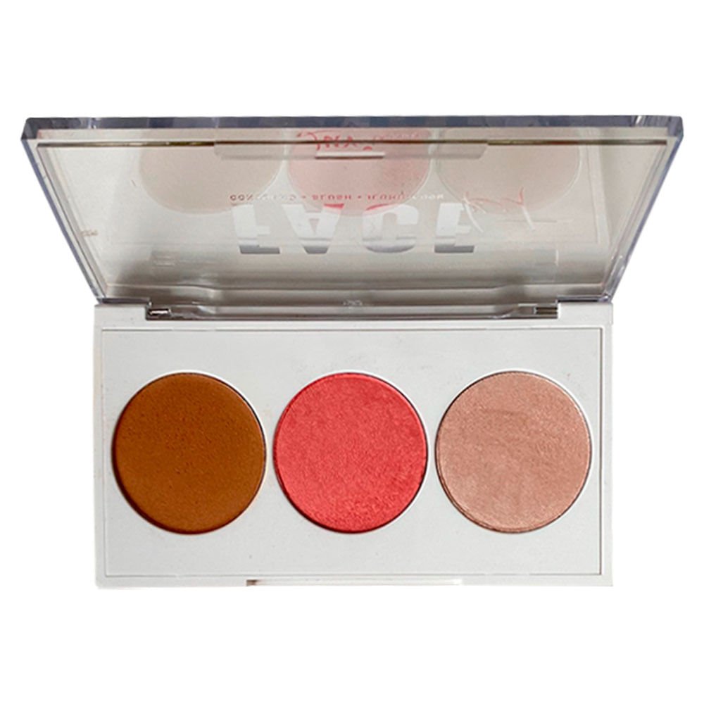 Paleta de Blush e Iluminador Luv Beauty - Face Kit 2 Multicores 4