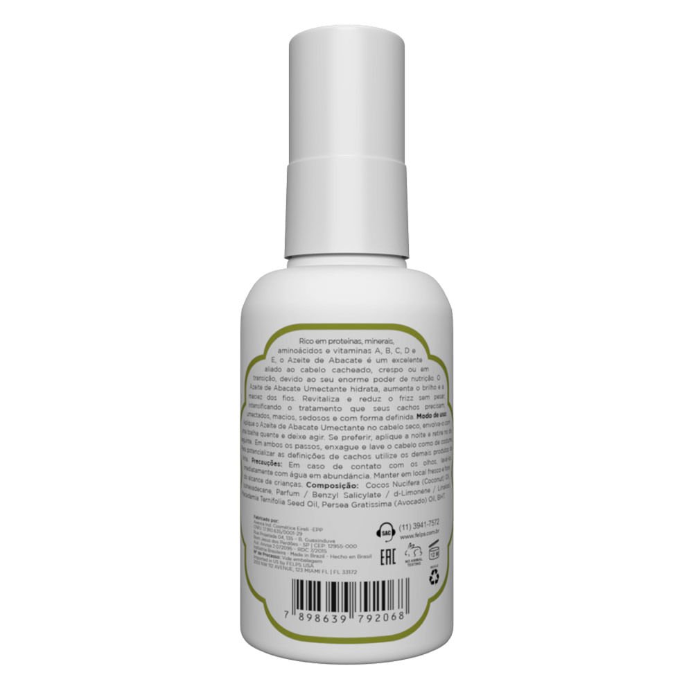 Felps Azeite de Abacate – Umidificador de Cachos 50ml 2