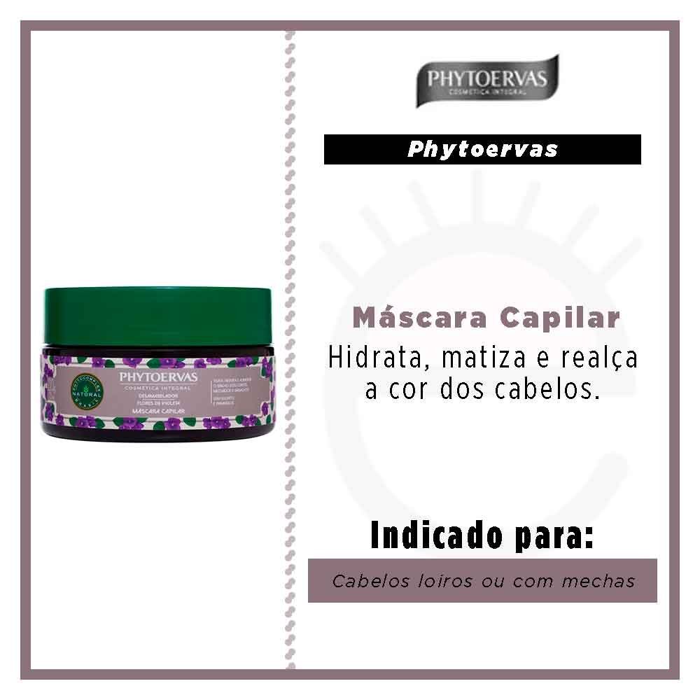 Phytoervas Desamarelador Flores de Violeta – Máscara Capilar 220g 2