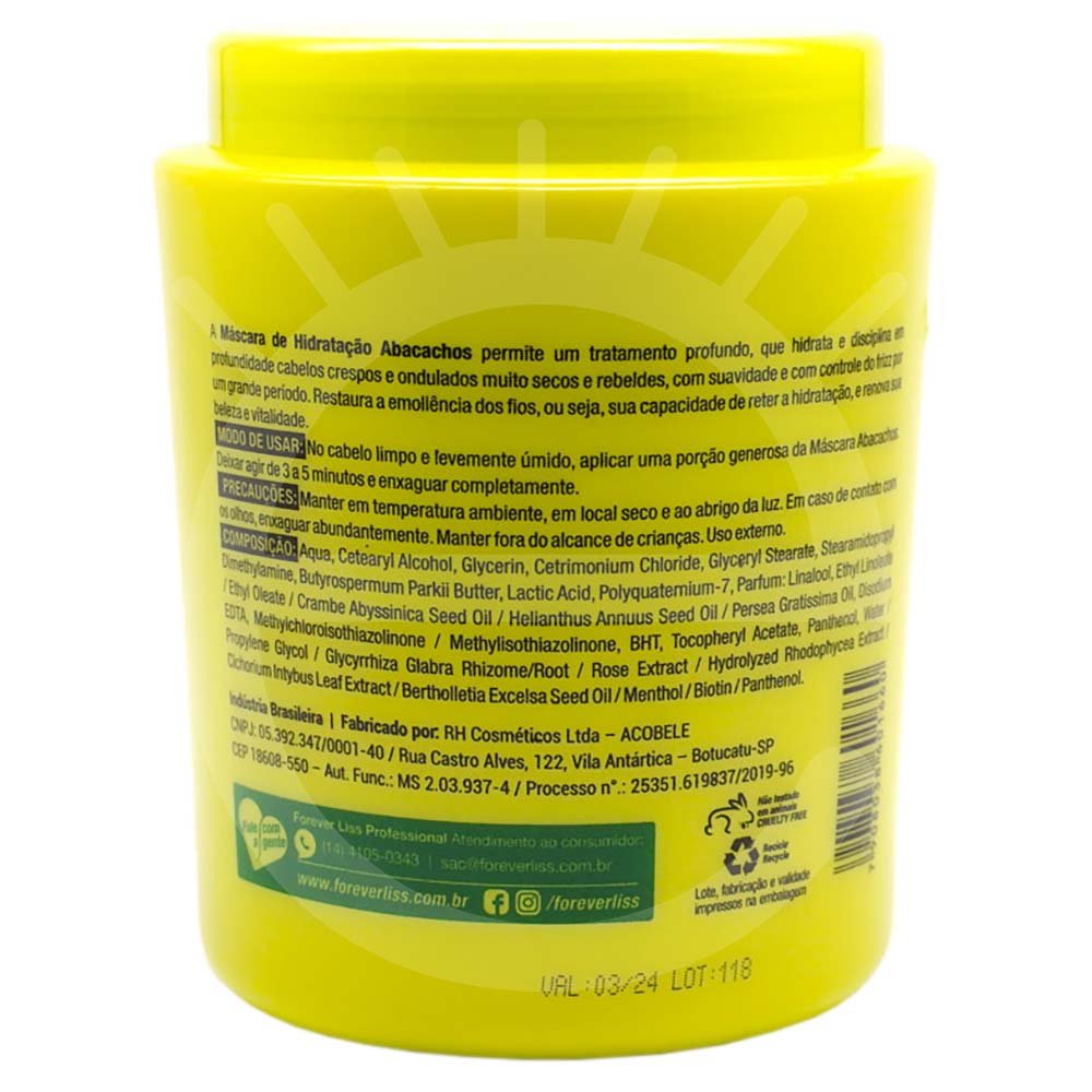 Forever Liss Abacachos Máscara para Cacheadas 950g 2
