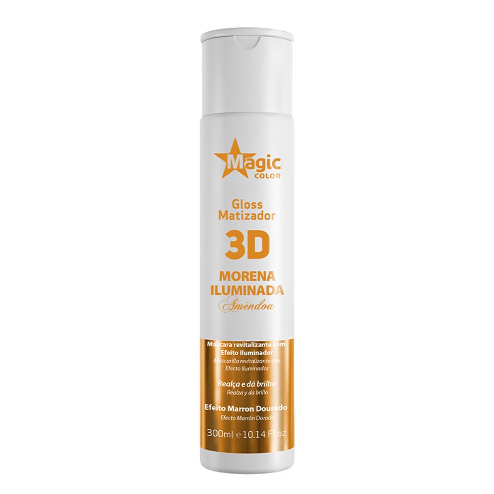 Matizador 3d Magic Color Morena Iluminada Amêndoa 300ml 1