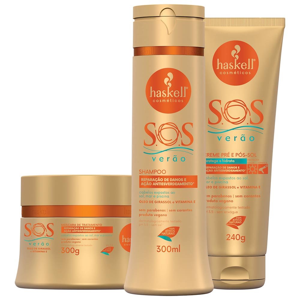 Haskell S.O.S Verão Máscara Capilar 300g 2