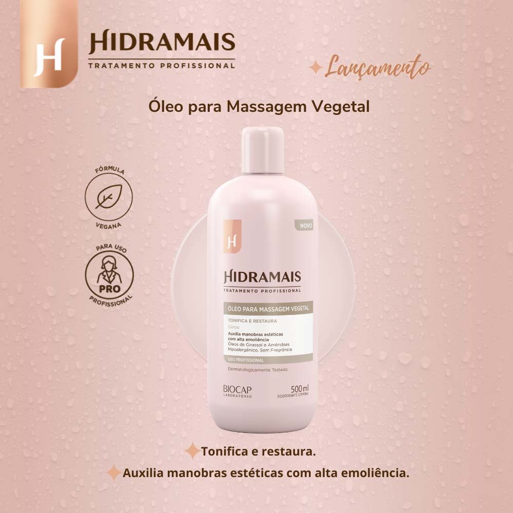 Óleo para Massagem Vegetal Hidramais 500ml 2