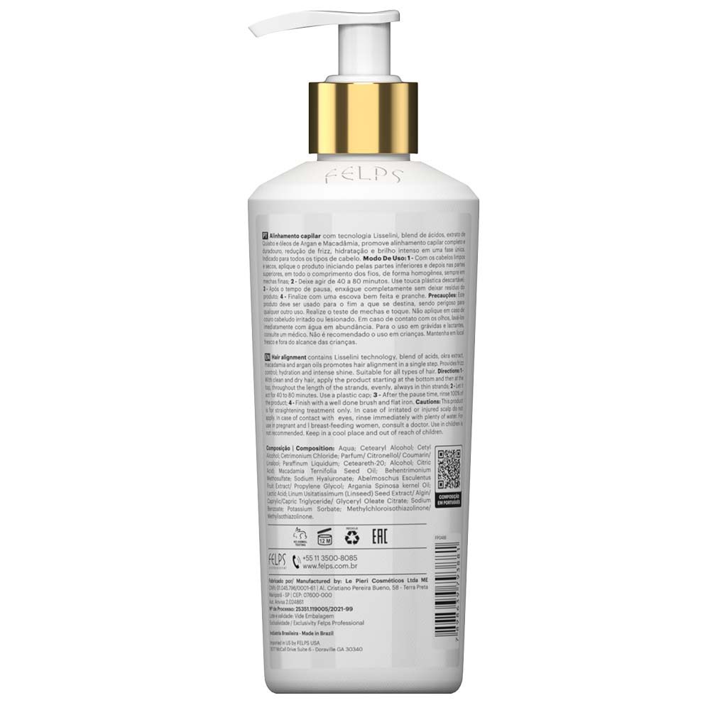 Felps Okra XBTX Máscara Antifrizz 300ml 2
