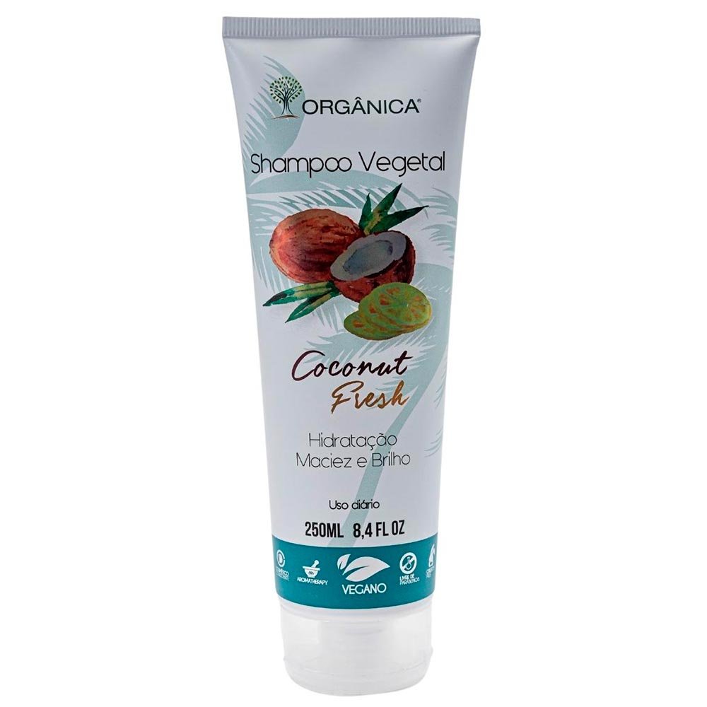 Orgânica Coconut Fresh Shampoo Vegetal 250ml 1