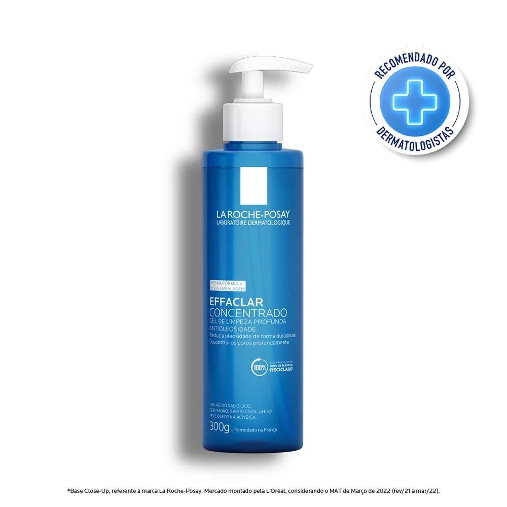 Gel de Limpeza Facial La Roche-Posay - Effaclar Concentrado 300g 2