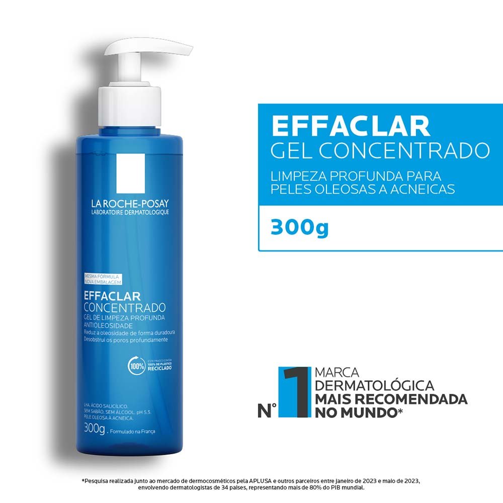 Gel de Limpeza Facial La Roche-Posay - Effaclar Concentrado 300g 3