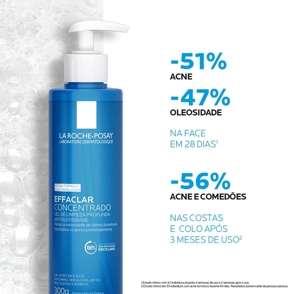 Gel de Limpeza Facial La Roche-Posay - Effaclar Concentrado 300g 4