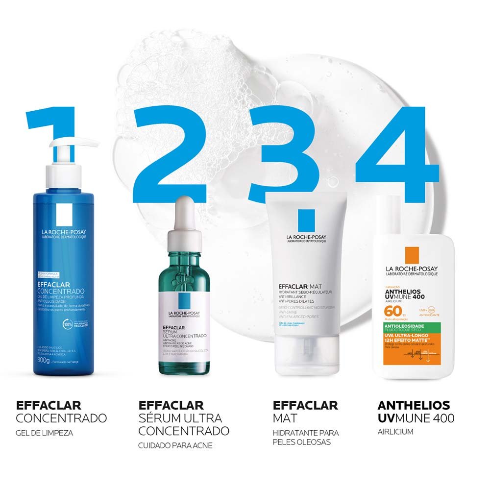 Gel de Limpeza Facial La Roche-Posay - Effaclar Concentrado 300g 5