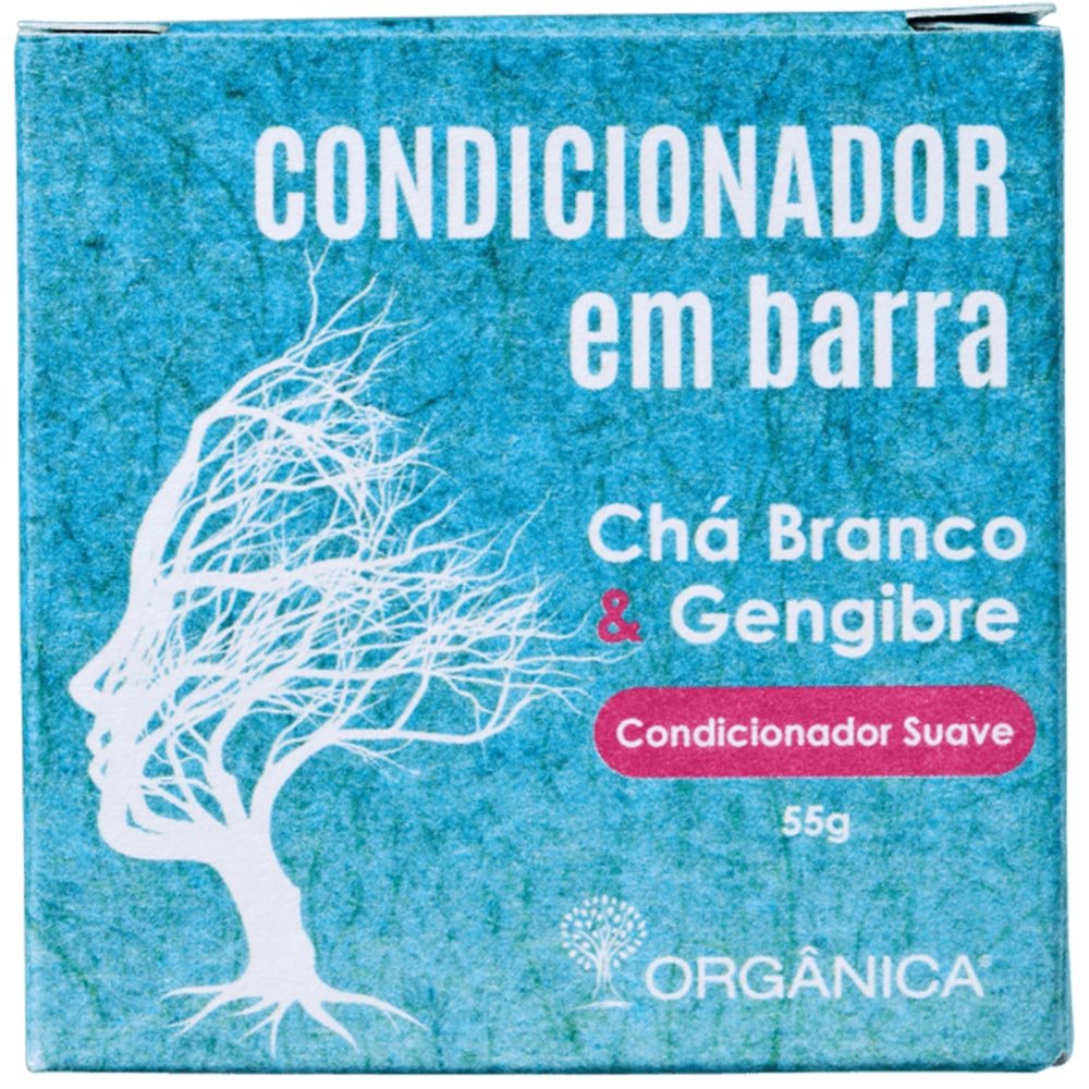 Orgânica Chá Branco & Gengibre Condicionador em Barra 55g 2