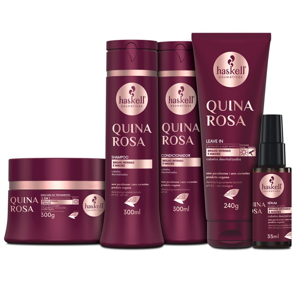 Haskell Quina Rosa Máscara 300g 2