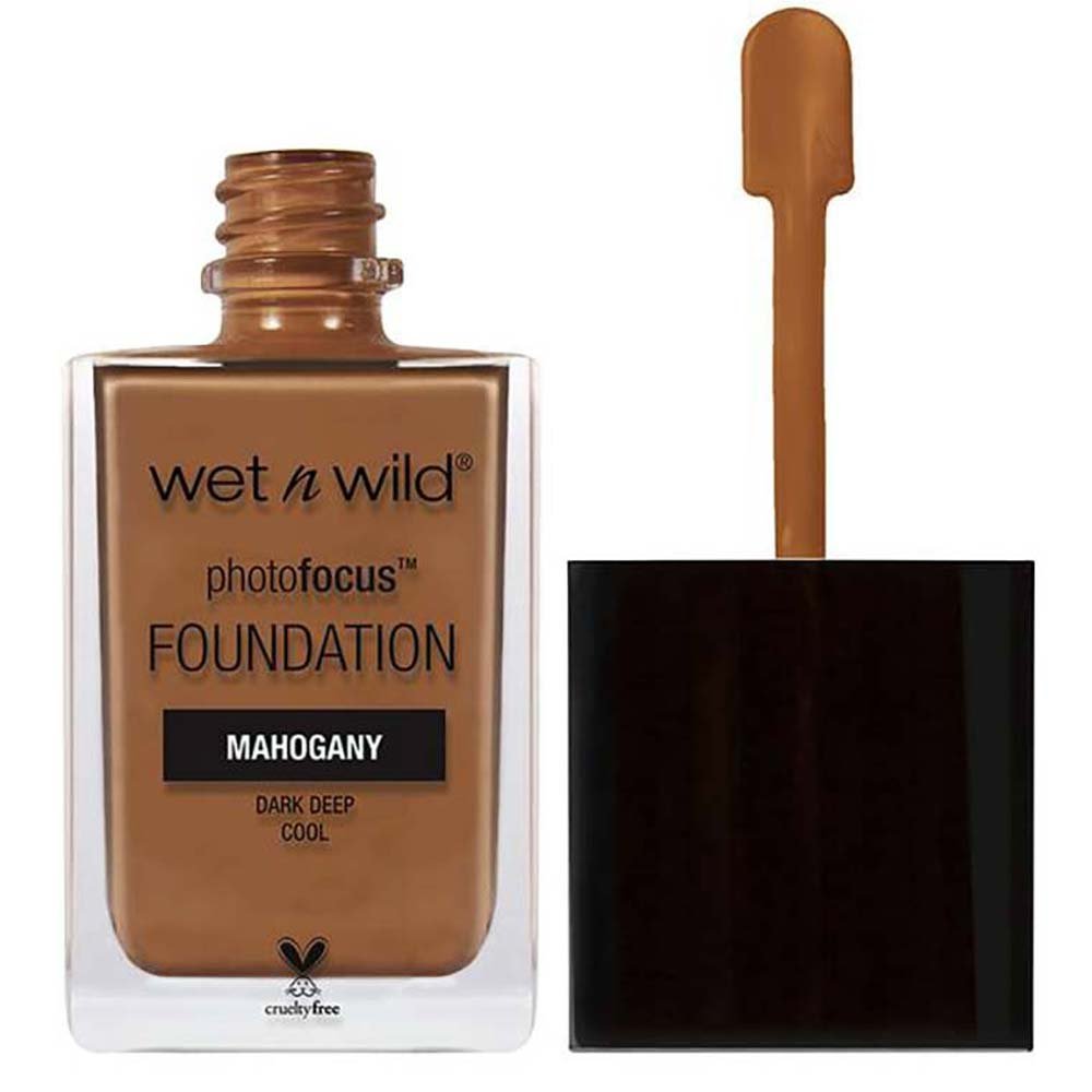 Base Líquida Matte Alta Cobertura wet n wild - Photo Focus Foundation Mahogany 3