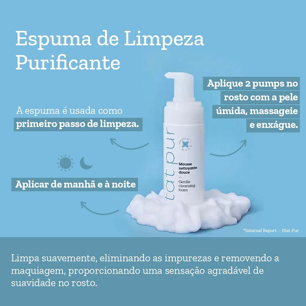 Espuma de Limpeza Facial Suave Etat Pur 150ml 5