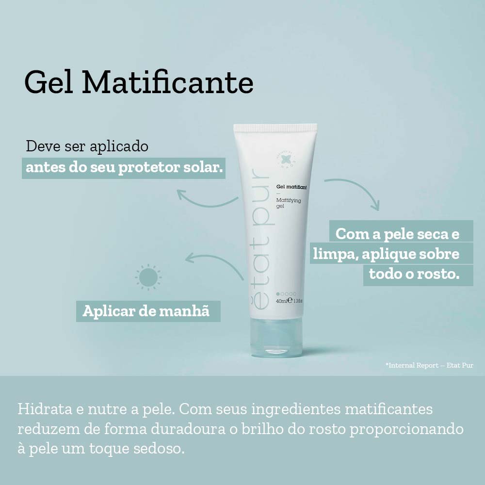 Gel Matificante Facial Etat Pur 40ml 5