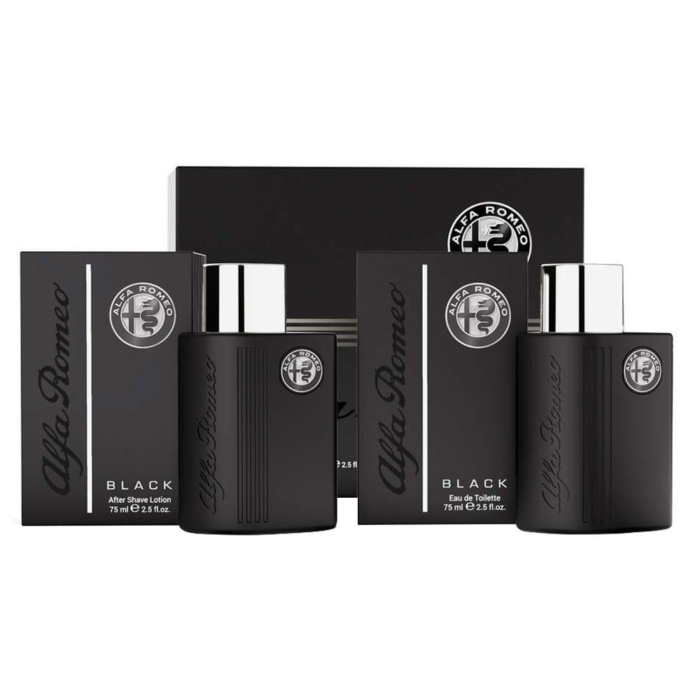 Alfa Romeo Black Collection Kit - Perfume Masculino EDT + Pós Barba ÚNICO 2