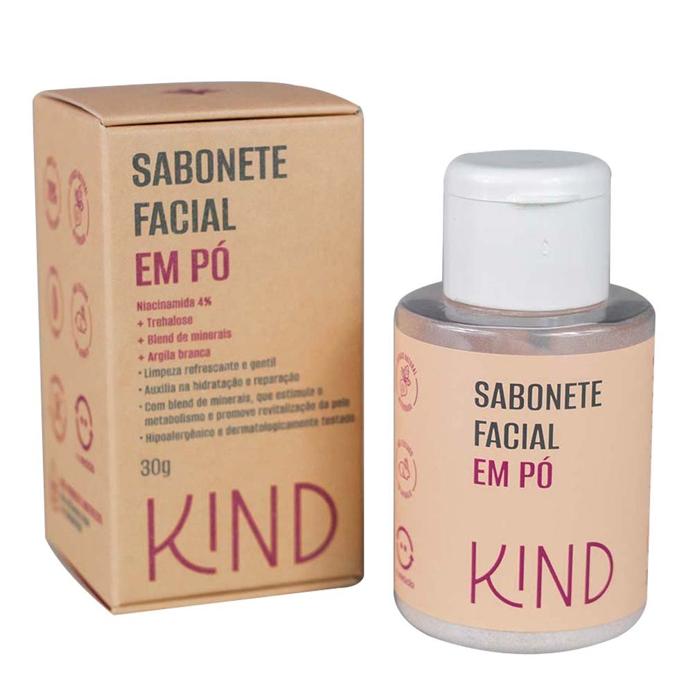 Sabonete Facial em Pó Kind Beauty 30g 2